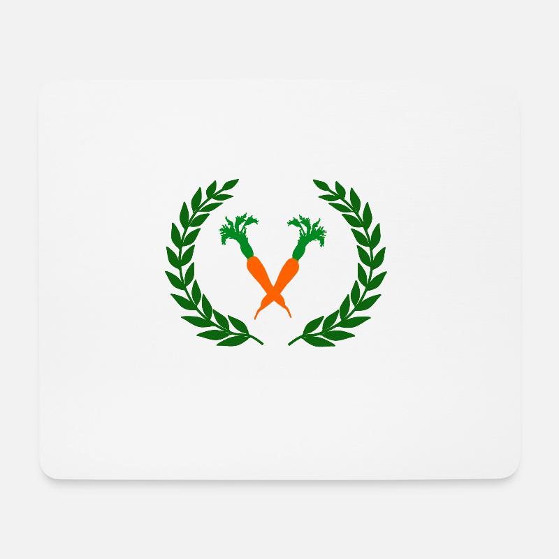 Carrots vegan - Mouse Pad (horizontal) - white