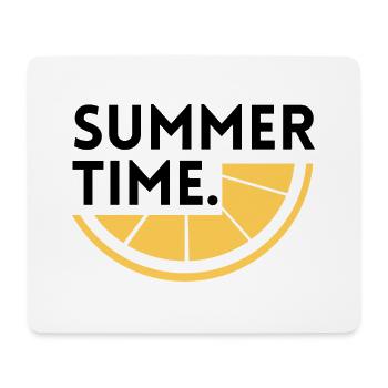 Sommerzeit - Zitrone - Mousepad (Querformat) - Weiß - Vorne