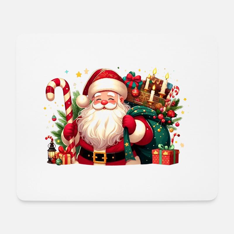 Santa Fun 9 - Mousepad (Querformat) - Weiß