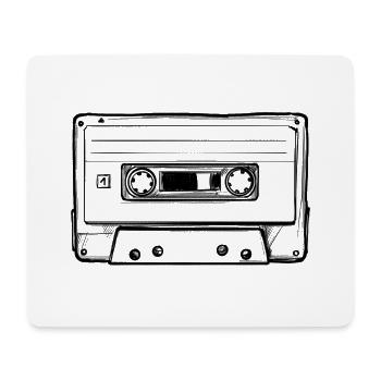 Old School Mix Tape - Mouse Pad (horizontal) - white - Front