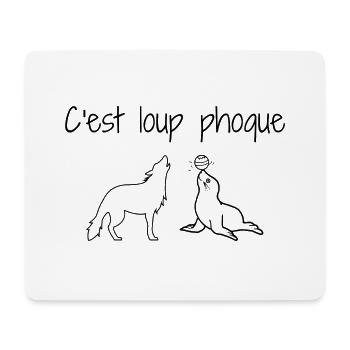 C'est loufoque - Tapis de souris (format paysage) - blanc - Devant