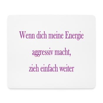 Energie - Mousepad (Querformat) - Weiß - Vorne