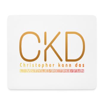Christopher kann das  - Mousepad (Querformat) - Weiß - Vorne