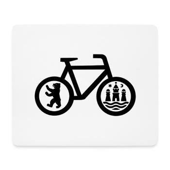 Schnellradweg Berlin Køpenhavn - Tapis de souris (format paysage) - blanc - Devant