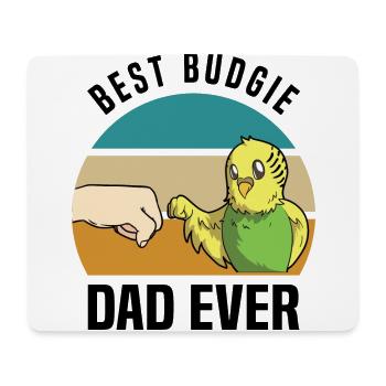 Wellensittich - Mousepad (Querformat) - Weiß - Vorne