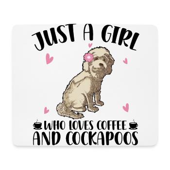 Cockapoo | Chiens Chiens Pet Cockapoos Cadeaux - Tapis de souris (format paysage) - blanc - Devant