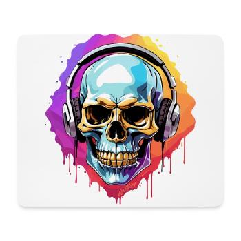 Kopfhörer - Mousepad (Querformat) - Weiß - Vorne