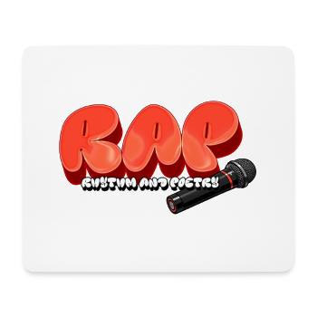RAP – Rhythm And Poetry - Mousepad (Querformat) - Weiß - Vorne