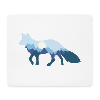 Fox moonlight fox moonlight - Mouse Pad (horizontal) - white - Front