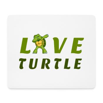 tortues d'amour - Tapis de souris (format paysage) - blanc - Devant