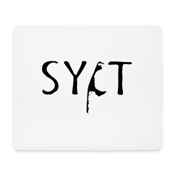 Sylt mot noir - Tapis de souris (format paysage) - blanc - Devant
