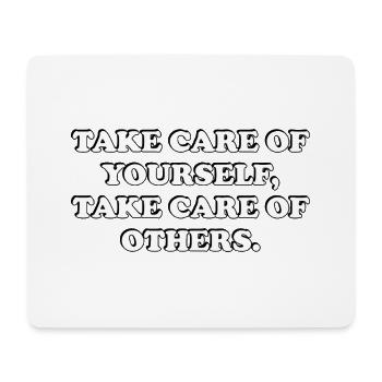 Self-Care Quote - Mouse Pad (horizontal) - white - Front