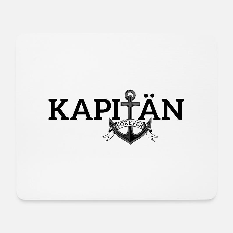 segeln Kapitaen forever Hobby Geschenk Idee - Mousepad (Querformat) - Weiß