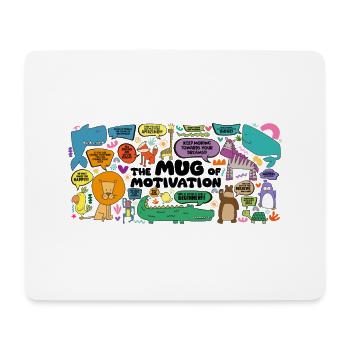 Coupe de motivation - Tapis de souris (format paysage) - blanc - Devant