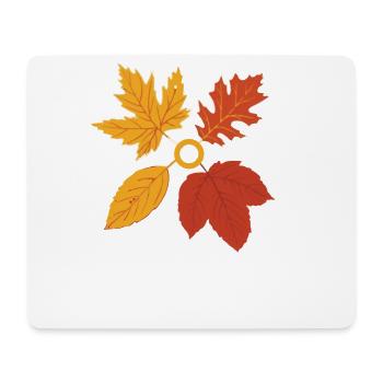 Herbst Autumn Leaves Leaves Gift - Tapis de souris (format paysage) - blanc - Devant