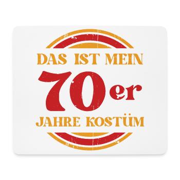 Das ist mein 70er Jahre Kostüm - Mousepad (Querformat) - Weiß - Vorne