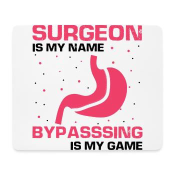 Magenoperation Design für Magenbypass Patient - Mousepad (Querformat) - Weiß - Vorne