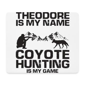 Capture de coyotes et conception de chasseur de coyotes - Tapis de souris (format paysage) - blanc - Devant