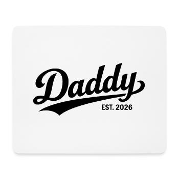 Daddy Est 2026 Futur Papa Nouveau Père Cadeau - Tapis de souris (format paysage) - blanc - Devant