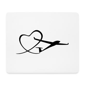 Gliding - Mouse Pad (horizontal) - white - Front