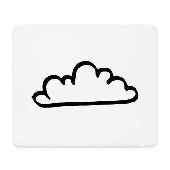 Cloud at the sky - vector - Mouse Pad (horizontal) - white - Front