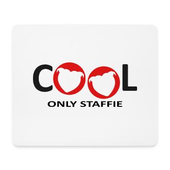 Cool Staffie - 039 - Mouse Pad (horizontal) - white - Front