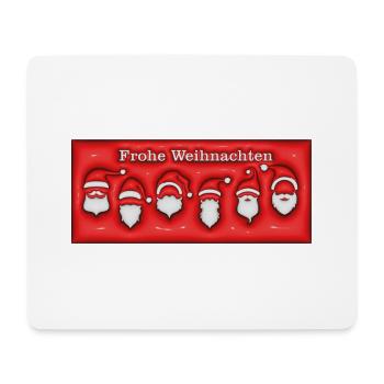 Weihnacht 3D 2 - Mousepad (Querformat) - Weiß - Vorne