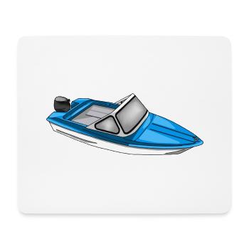 Ibis boat of the GDR - Mouse Pad (horizontal) - white - Front