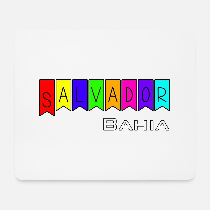 Salvador Bahia - Mousepad (Querformat) - Weiß