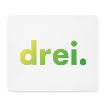 3. Geburtstag Kindergeburtstag Drei - Mousepad (Querformat) - Weiß - Vorne