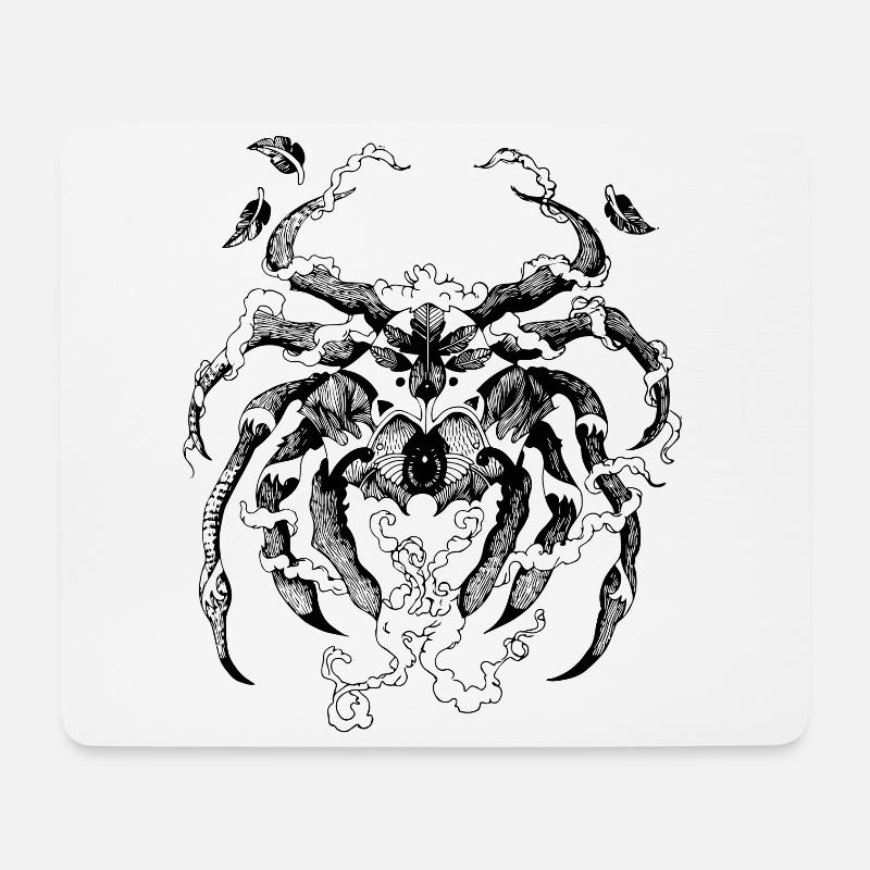 Krebs - Mousepad (Querformat) - Weiß