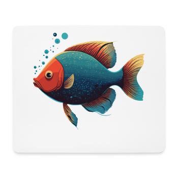 Ocean Fish - Mouse Pad (horizontal) - white - Front