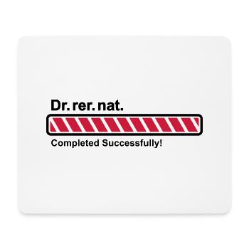 Dr.rer.nat. erfolgreich promoviert Ladebalken - Mousepad (Querformat) - Weiß - Vorne