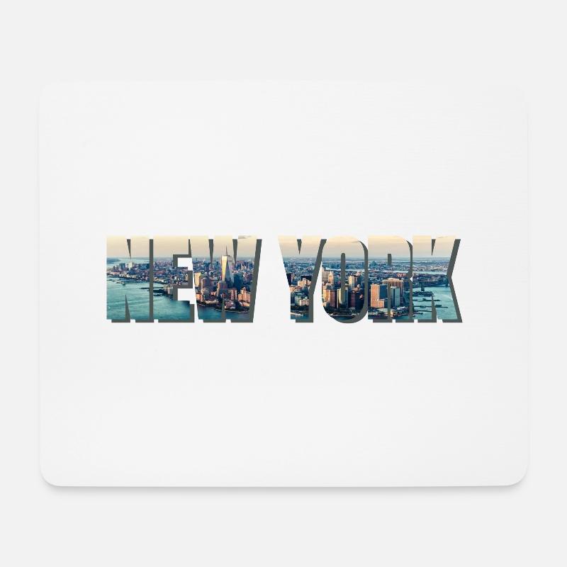 NEW YORK - Mouse Pad (horizontal) - white