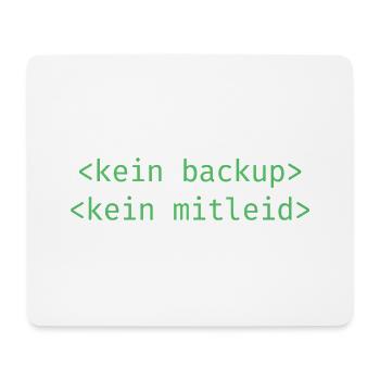 No Ticket No Support Informatiker IT Administrator - Mousepad (Querformat) - Weiß - Vorne