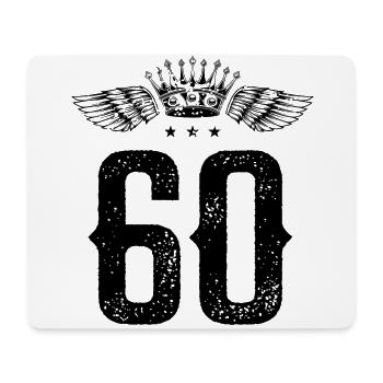 60 Number Crown - Mouse Pad (horizontal) - white - Front