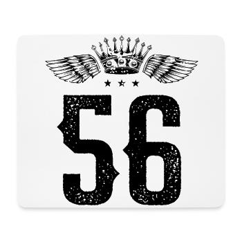 56 Number crown - Mouse Pad (horizontal) - white - Front