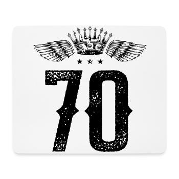 70 Number Crown - Mouse Pad (horizontal) - white - Front