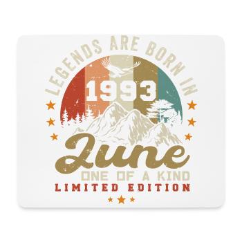 June 1993 Anniversary Juni 1993 Juni - Mouse Pad (horizontal) - white - Front