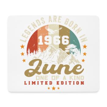 June 1966 Anniversary Juni 1966 Juni - Mouse Pad (horizontal) - white - Front