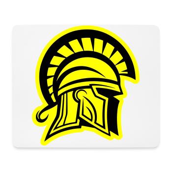Spartan Head Warrior Sparta Helmet - Mouse Pad (horizontal) - white - Front