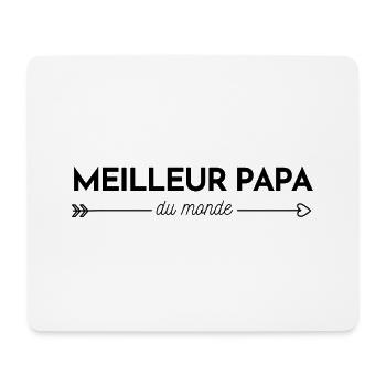 Meilleur papa du monde - Tapis de souris (format paysage) - blanc - Devant