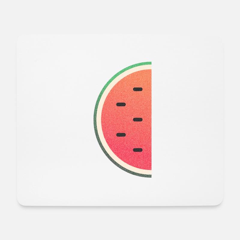 Sommerliche Wassermelone - Mousepad (Querformat) - Weiß