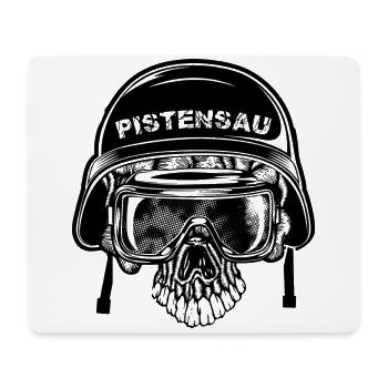 Pistensau Totenkopf Abfahrt Ski Urlaub - Mousepad (Querformat) - Weiß - Vorne