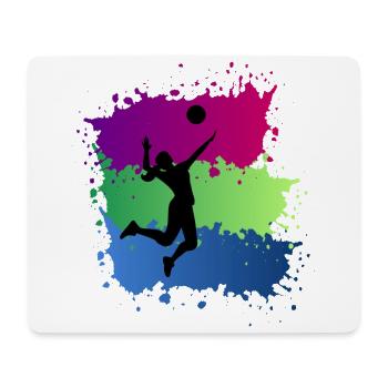 volley-ball - Tapis de souris (format paysage) - blanc - Devant