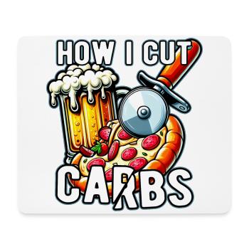 Wie Cut Carbs Diät Kohlenhydrate Ernährung - Mousepad (Querformat) - Weiß - Vorne