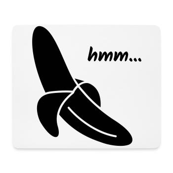 Hmm Yummy Banana Gift - Mouse Pad (horizontal) - white - Front