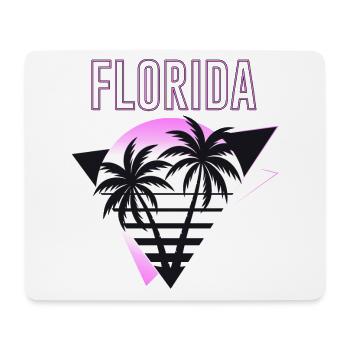 Florida USA Miami Amerika Sommer Palmen Neon Bunt - Mousepad (Querformat) - Weiß - Vorne