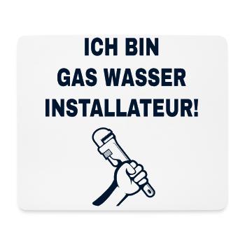 Gas Wasser Scheiße - Mousepad (Querformat) - Weiß - Vorne