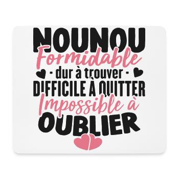 Nounou Formidable Super Idée Cadeau Pour Nounou - Tapis de souris (format paysage) - blanc - Devant